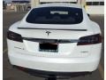 2015 Solid White Tesla Model S   photo #12