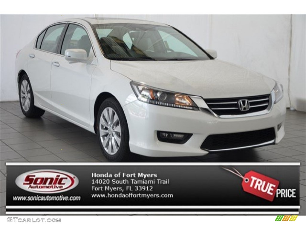 2015 Accord EX-L Sedan - White Orchid Pearl / Ivory photo #1