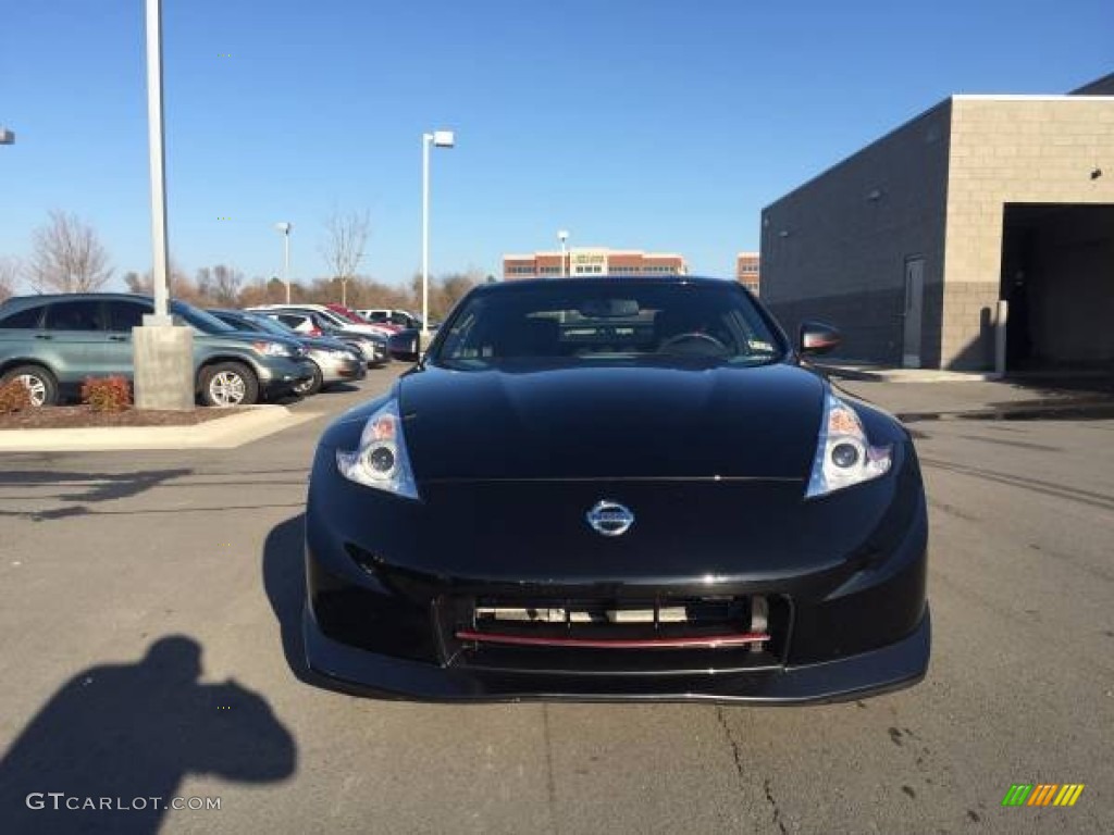 2014 370Z NISMO Coupe - Magnetic Black / NISMO Black/Red photo #2