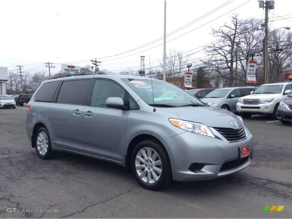 2014 Sienna LE AWD - Silver Sky Metallic / Light Gray photo #3