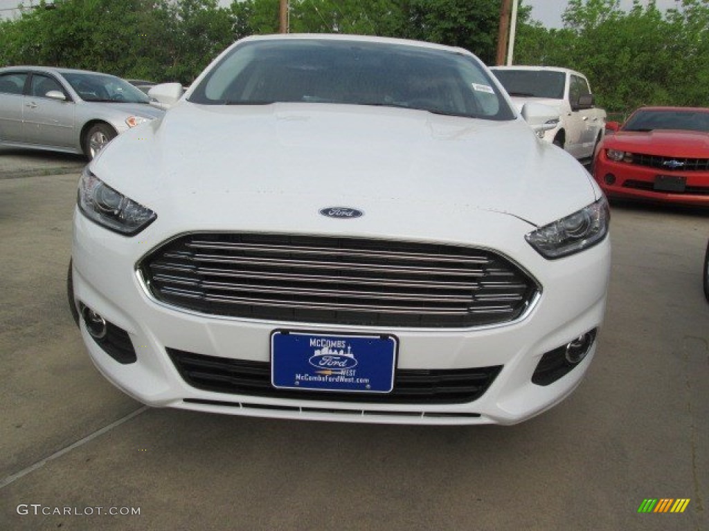 2015 Fusion SE - Oxford White / Charcoal Black photo #2