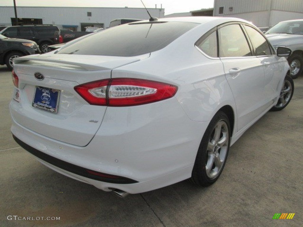 2015 Fusion SE - Oxford White / Charcoal Black photo #7