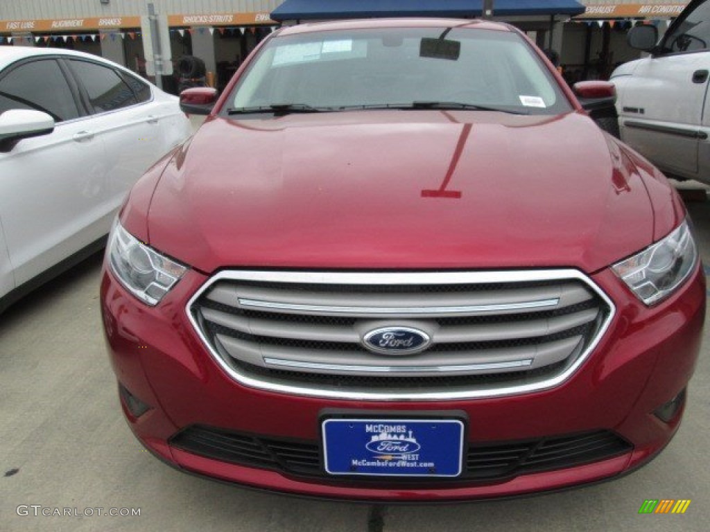 2015 Taurus SEL - Ruby Red Metallic / Dune photo #3