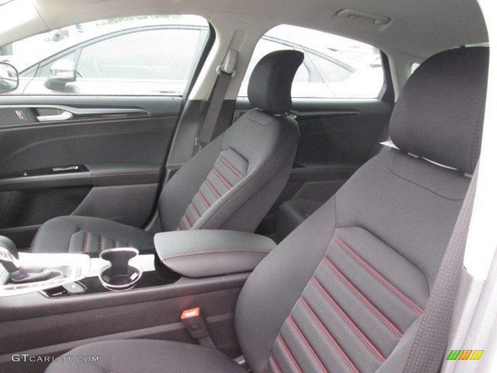 2015 Fusion SE - Oxford White / Charcoal Black photo #13