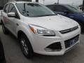 2015 White Platinum Metallic Tri-Coat Ford Escape Titanium  photo #1