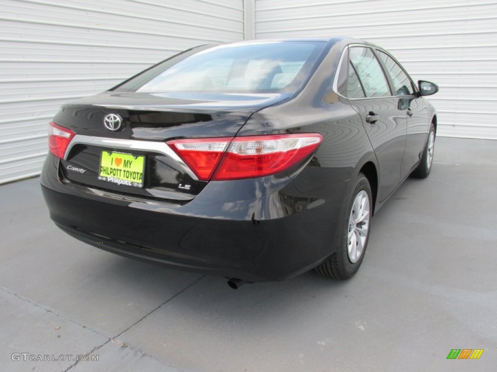 2015 Camry LE - Attitude Black Metallic / Ash photo #4