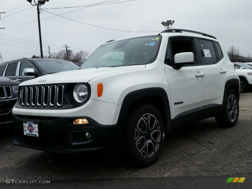 2015 Renegade Latitude - Alpine White / Black photo #1