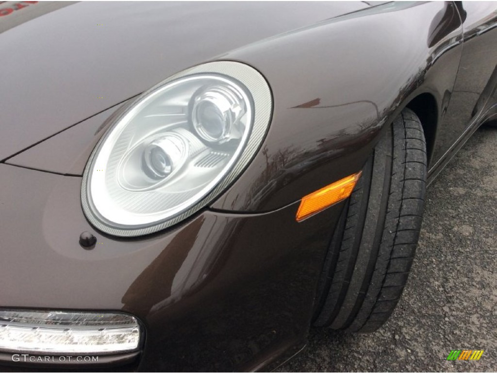 2011 911 Carrera 4S Cabriolet - Macadamia Metallic / Cocoa photo #26