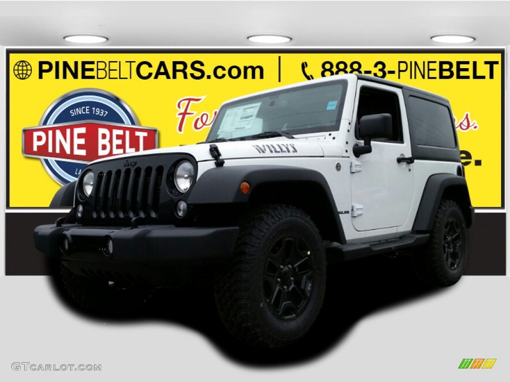 2015 Wrangler Sport 4x4 - Bright White / Black photo #1