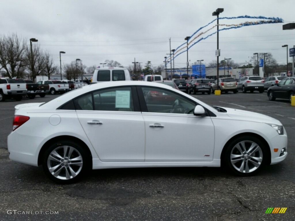 2013 Cruze LTZ - Summit White / Cocoa/Light Neutral photo #5