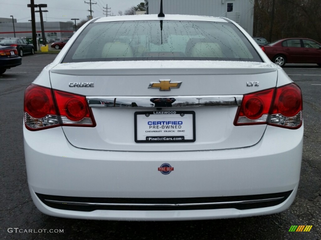 2013 Cruze LTZ - Summit White / Cocoa/Light Neutral photo #8