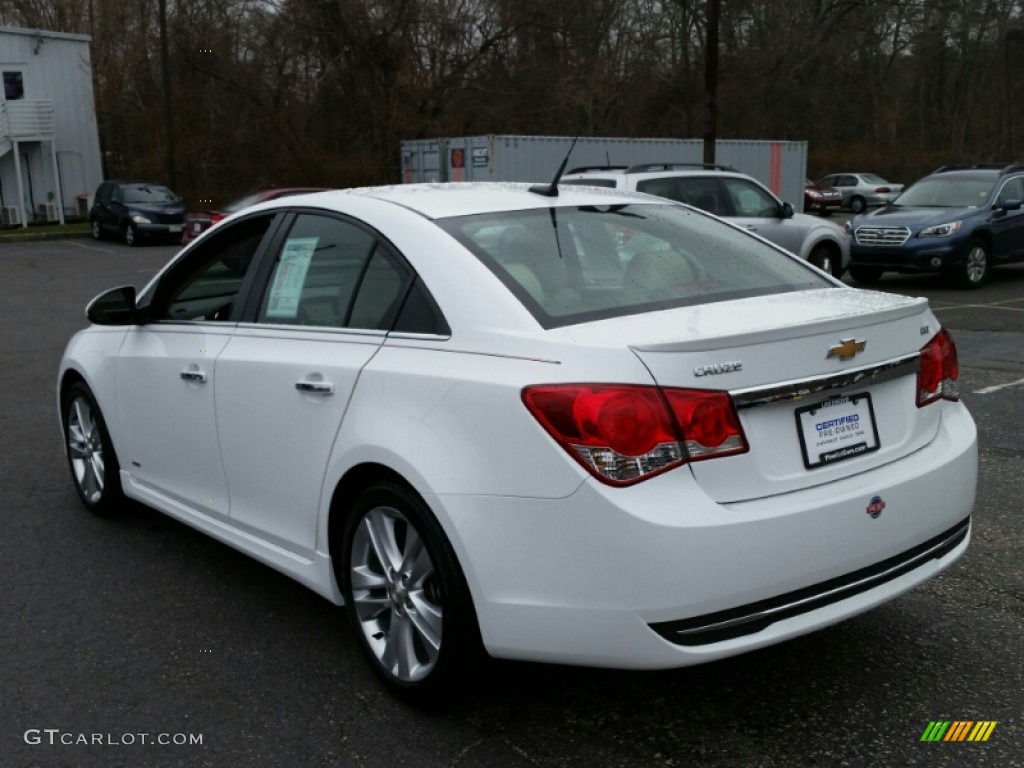 2013 Cruze LTZ - Summit White / Cocoa/Light Neutral photo #9