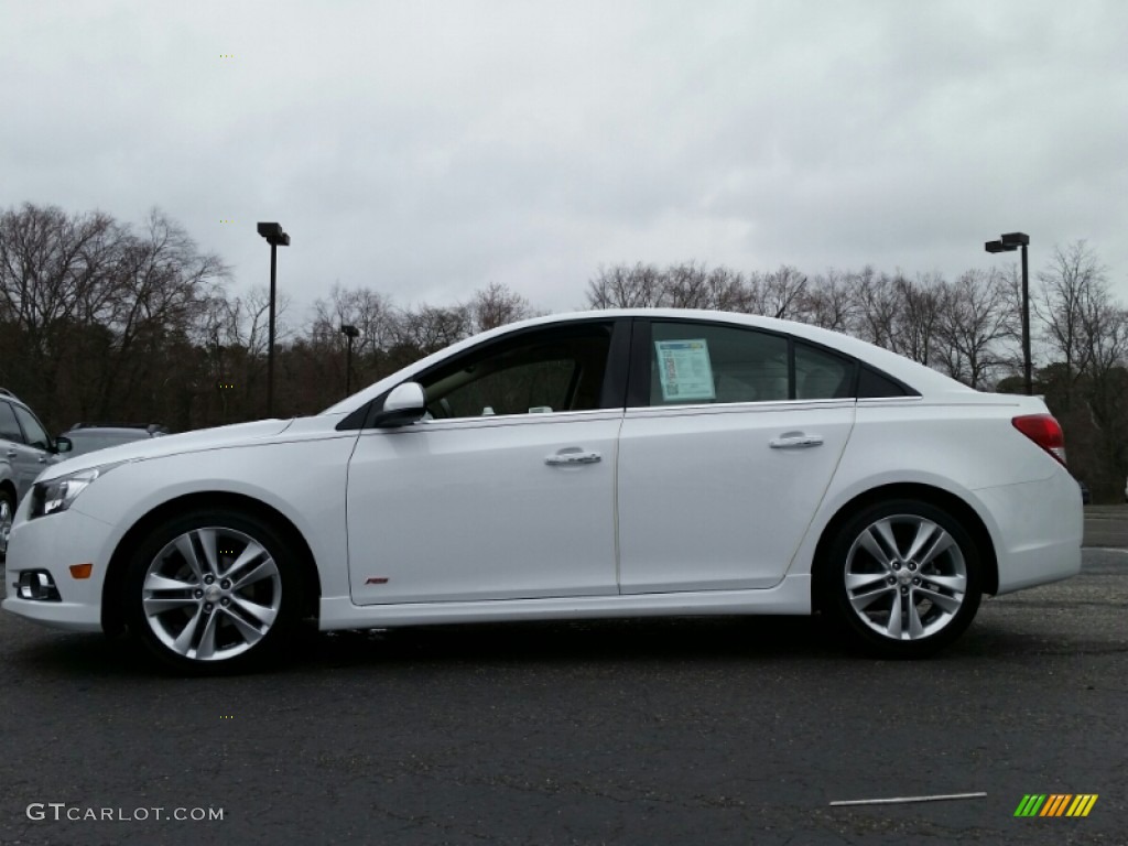 2013 Cruze LTZ - Summit White / Cocoa/Light Neutral photo #10