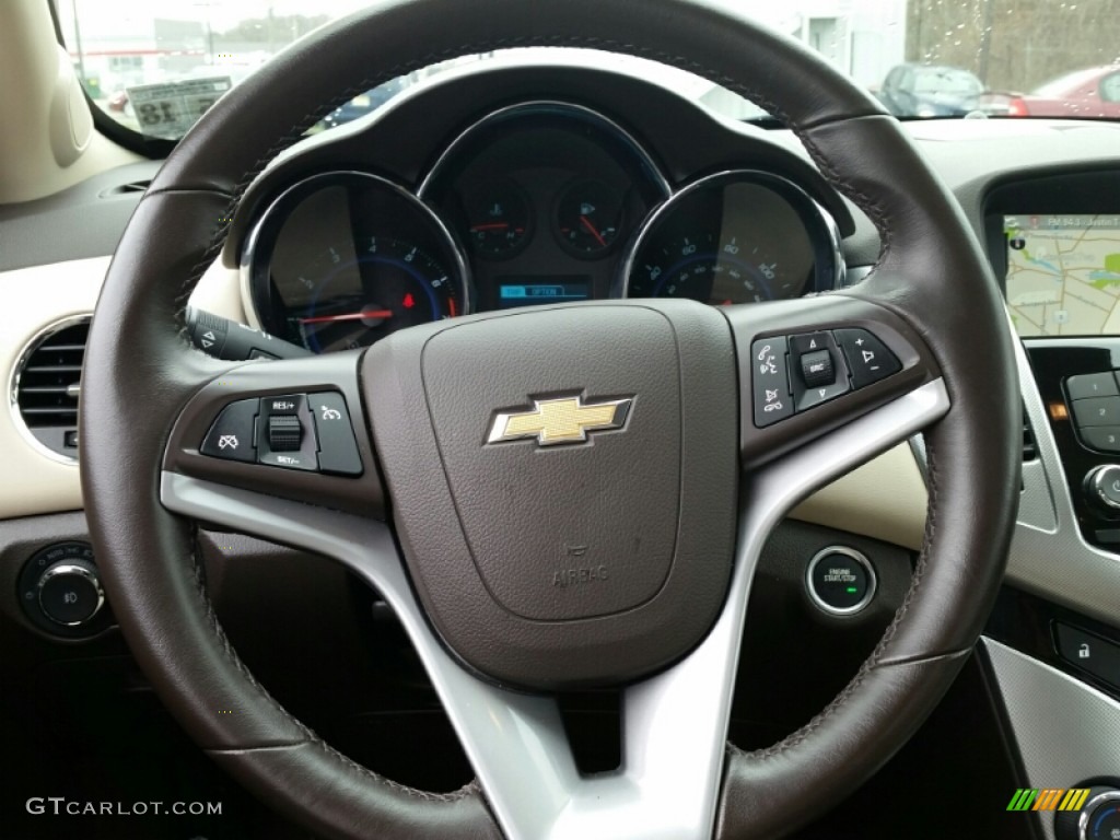 2013 Cruze LTZ - Summit White / Cocoa/Light Neutral photo #13