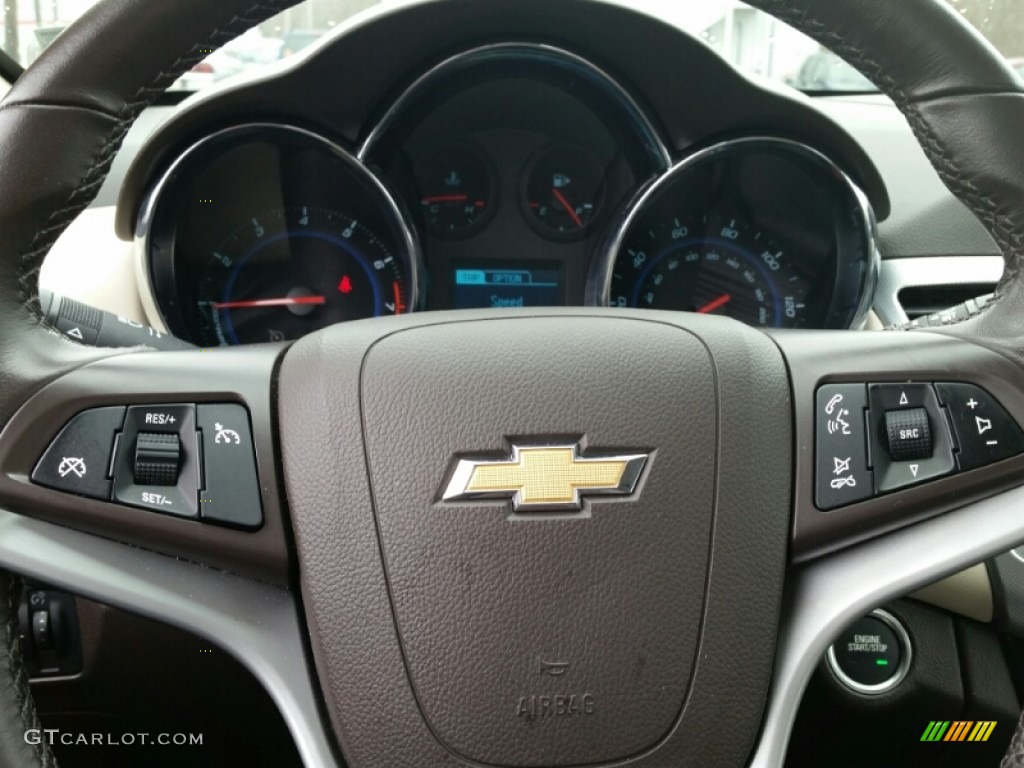 2013 Cruze LTZ - Summit White / Cocoa/Light Neutral photo #19