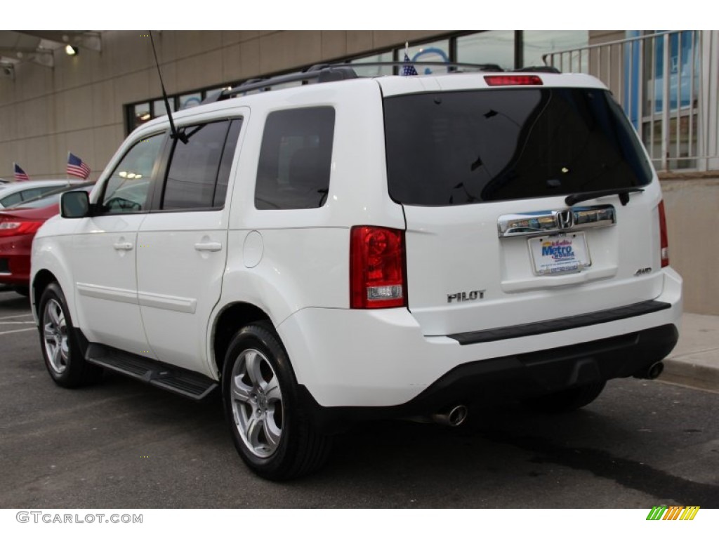 2013 Pilot EX-L 4WD - Taffeta White / Gray photo #7