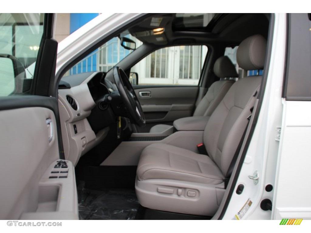 2013 Pilot EX-L 4WD - Taffeta White / Gray photo #12