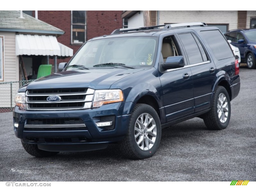 Blue Jeans Metallic 2015 Ford Expedition Limited 4x4 Exterior Photo #102894847