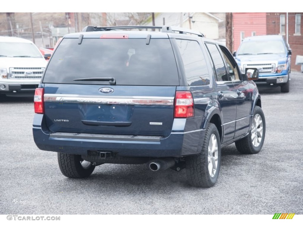 2015 Expedition Limited 4x4 - Blue Jeans Metallic / Dune photo #5