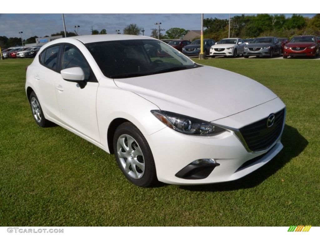 Snowflake White Pearl Mica 2015 Mazda MAZDA3 i Sport 5 Door Exterior Photo #102897148