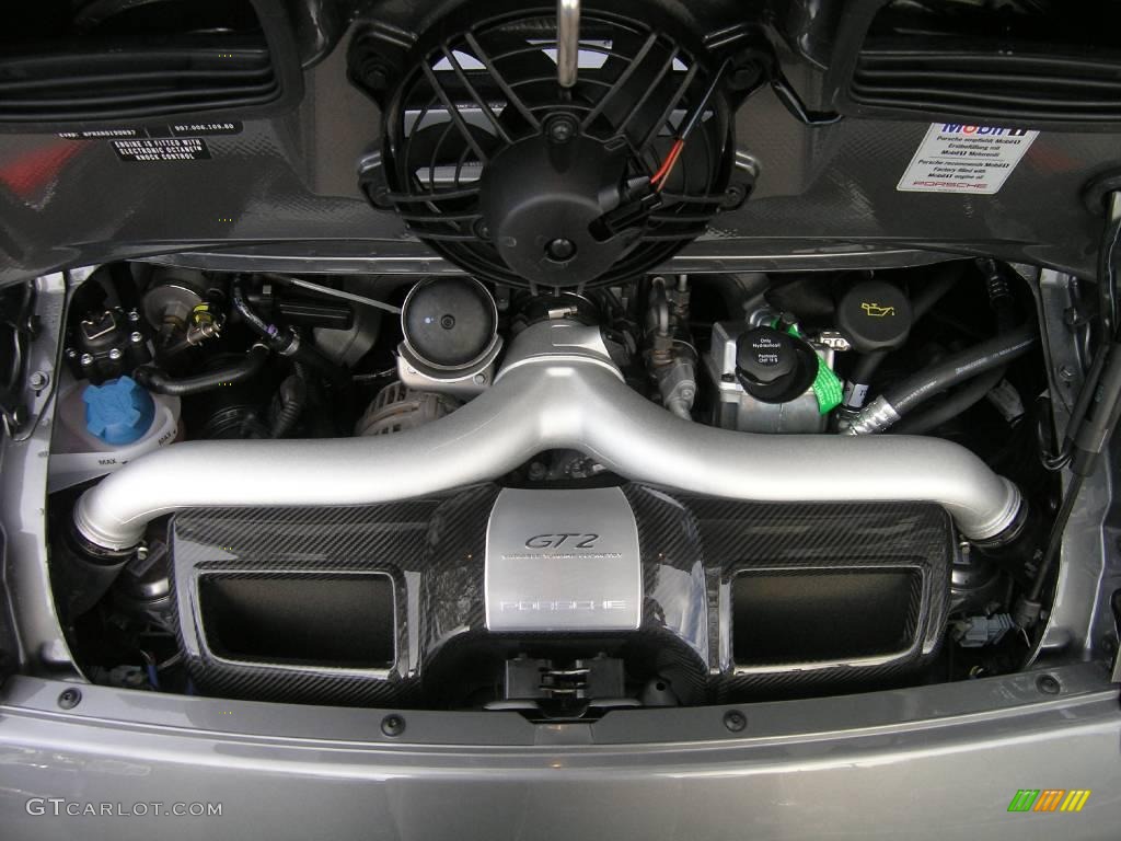 2008 Porsche 911 GT2 3.6 Liter Twin-Turbocharged DOHC 24V VarioCam Flat 6 Cylinder Engine Photo #1028974