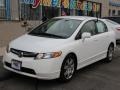 Taffeta White 2008 Honda Civic LX Sedan