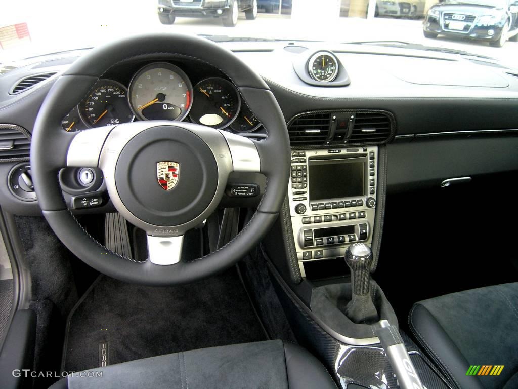 2008 Porsche 911 GT2 Black Dashboard Photo #1028989