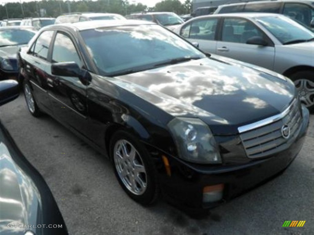 2003 CTS Sedan - Sable Black / Light Neutral photo #2