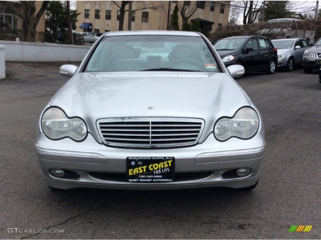 2001 C 240 Sedan - Brilliant Silver Metallic / Ash photo #2