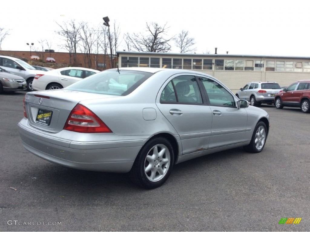 2001 C 240 Sedan - Brilliant Silver Metallic / Ash photo #4