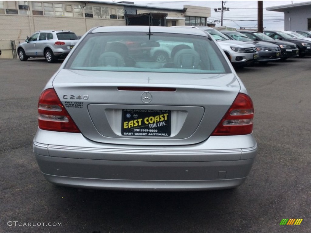 2001 C 240 Sedan - Brilliant Silver Metallic / Ash photo #5