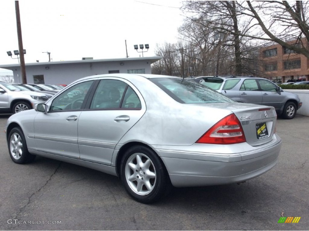 2001 C 240 Sedan - Brilliant Silver Metallic / Ash photo #6