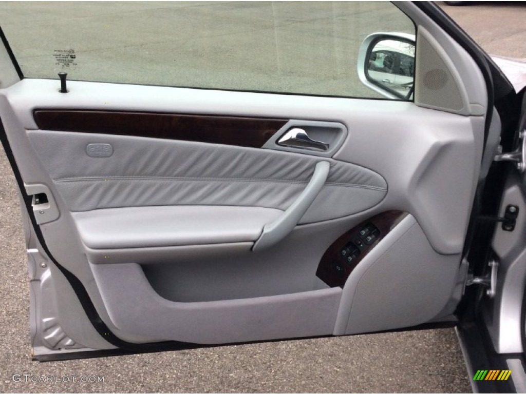 2001 C 240 Sedan - Brilliant Silver Metallic / Ash photo #14