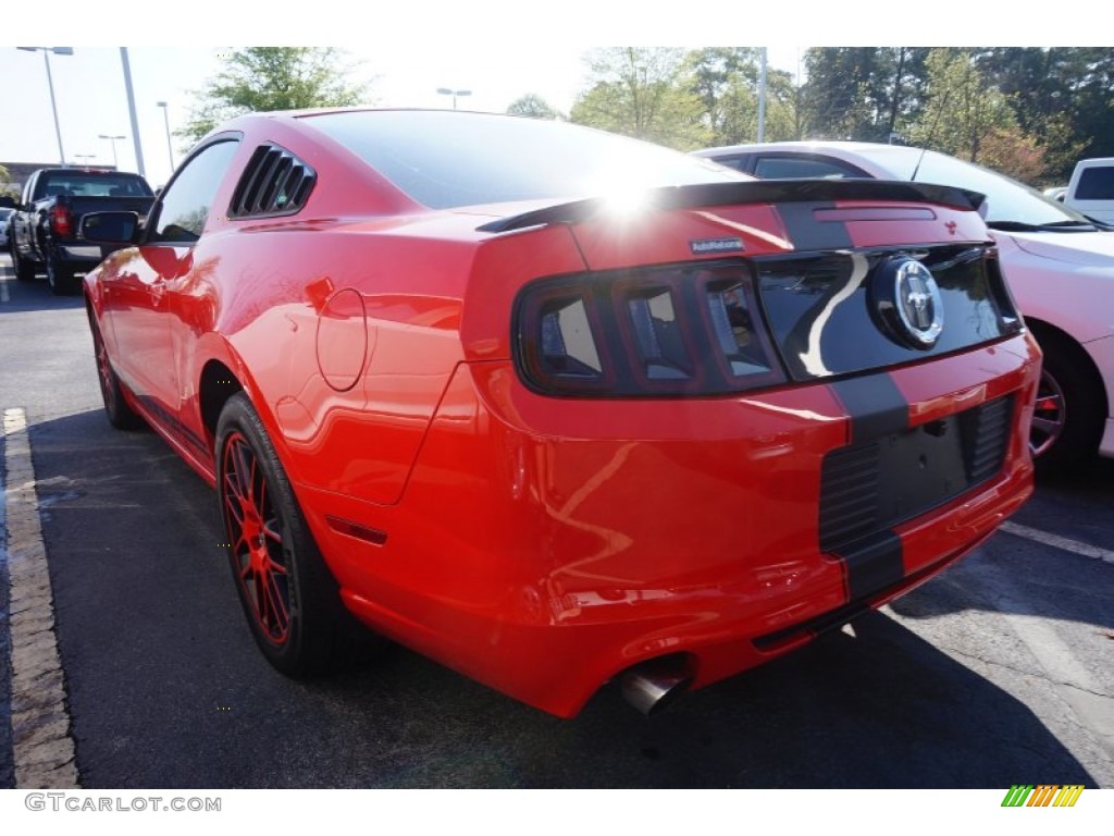 2014 Mustang V6 Premium Coupe - Race Red / Charcoal Black photo #2