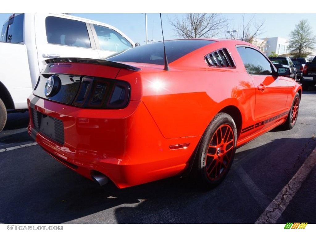 2014 Mustang V6 Premium Coupe - Race Red / Charcoal Black photo #3