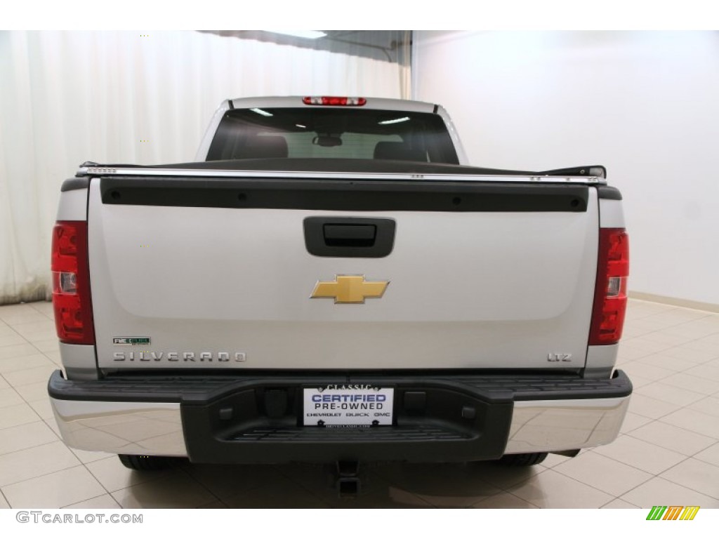 2011 Silverado 1500 LTZ Extended Cab 4x4 - Sheer Silver Metallic / Light Titanium/Dark Titanium photo #12