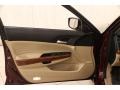 Ivory 2012 Honda Accord EX-L V6 Sedan Door Panel