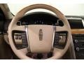 2012 Lincoln MKS Light Camel Interior Steering Wheel Photo