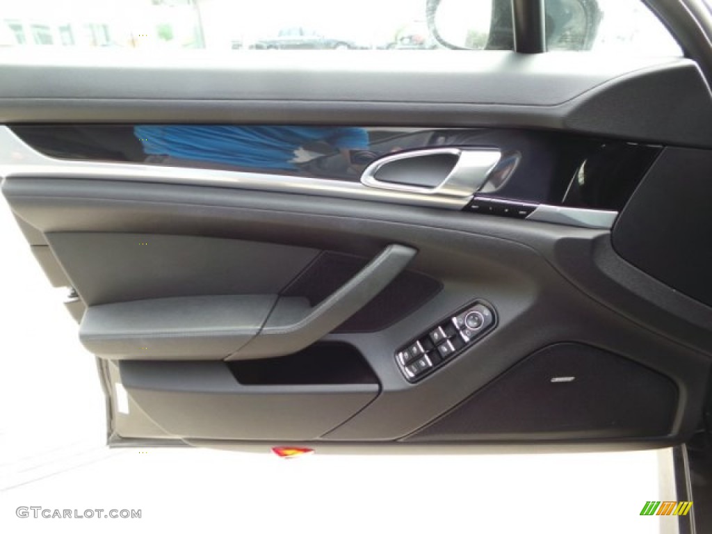 2011 Porsche Panamera V6 Black Door Panel Photo #102908992