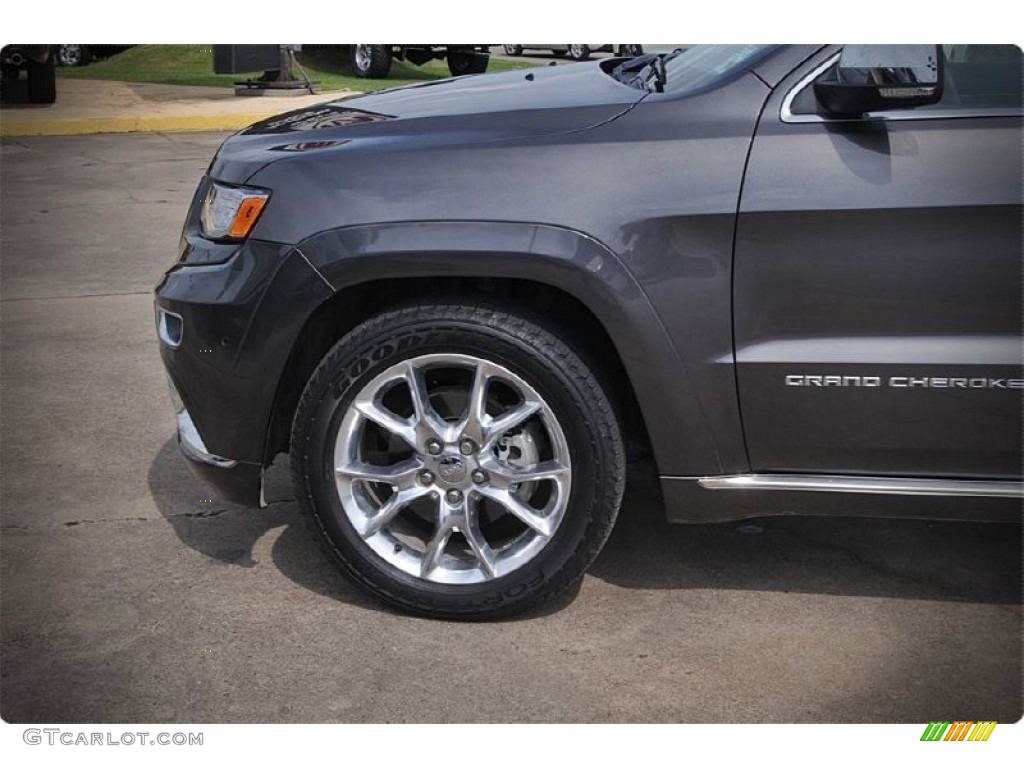 2014 Grand Cherokee Summit - Granite Crystal Metallic / Summit Morocco Black Natura Leather photo #3