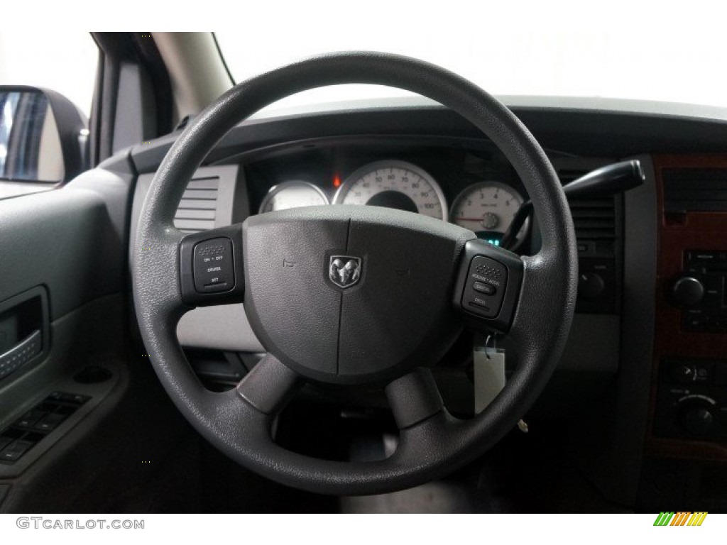 2006 Dodge Durango SLT 4x4 Dark Slate Gray/Light Slate Gray Steering Wheel Photo #102909943