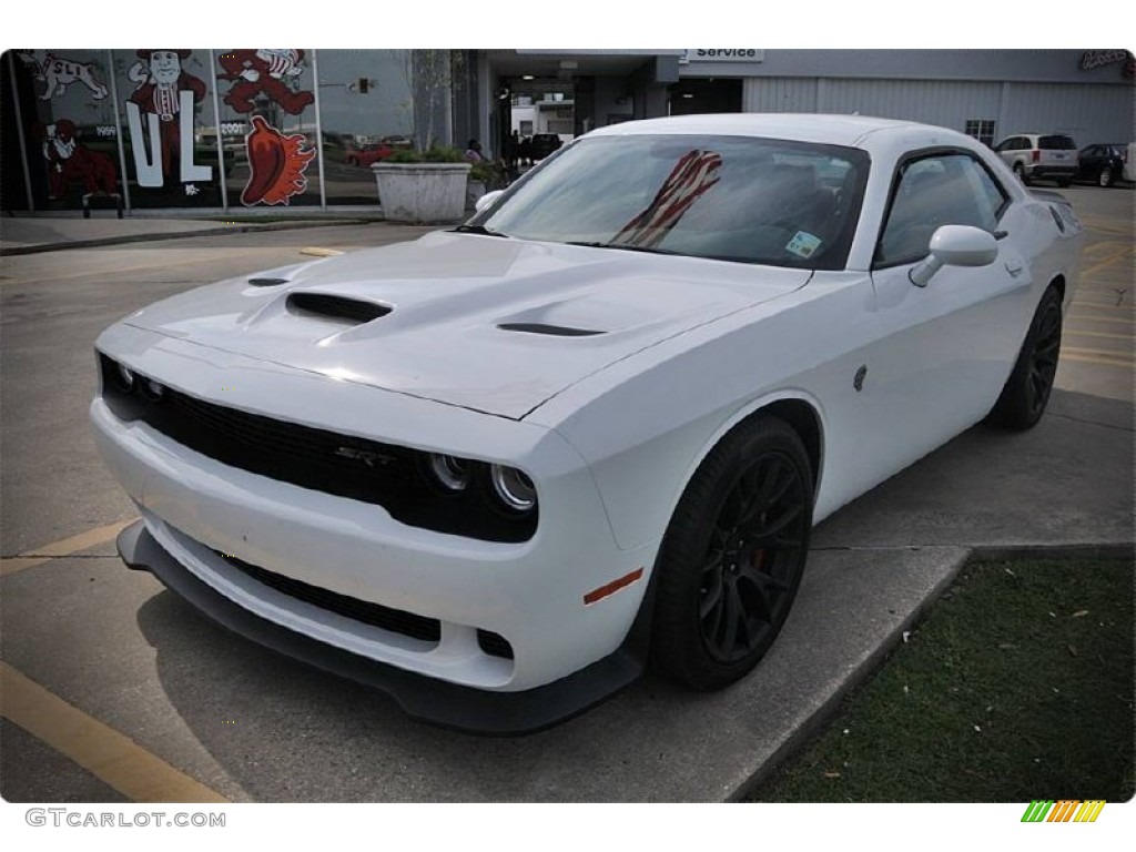 2015 Challenger SRT Hellcat - Bright White / Black/Sepia photo #1