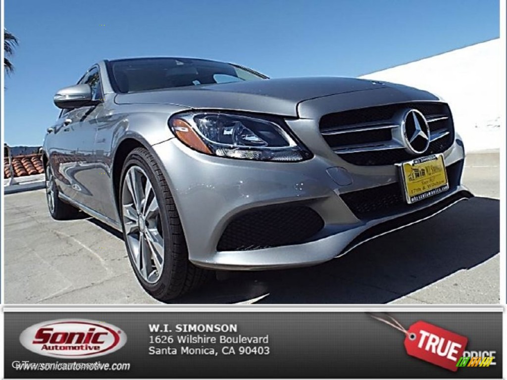 2015 C 300 - Paladium Silver Metallic / Black photo #1