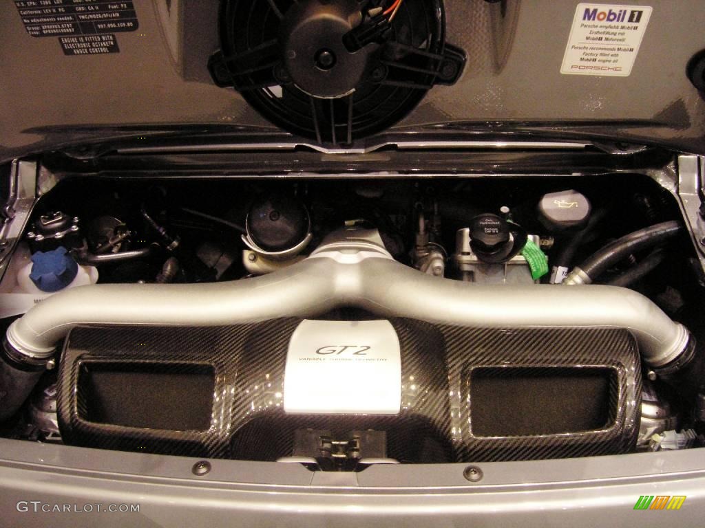 2008 Porsche 911 GT2 3.6 Liter Twin-Turbocharged DOHC 24V VarioCam Flat 6 Cylinder Engine Photo #1029138