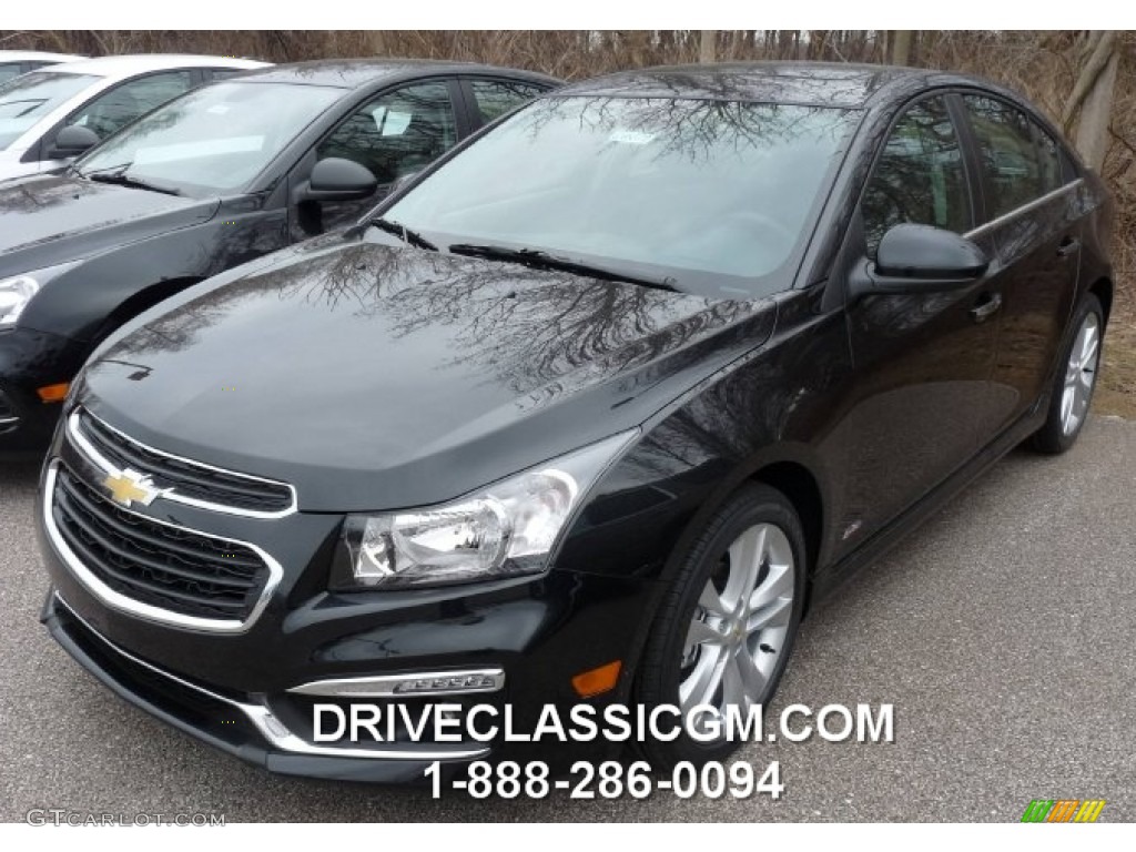 2015 Cruze LTZ - Black Granite Metallic / Jet Black photo #1