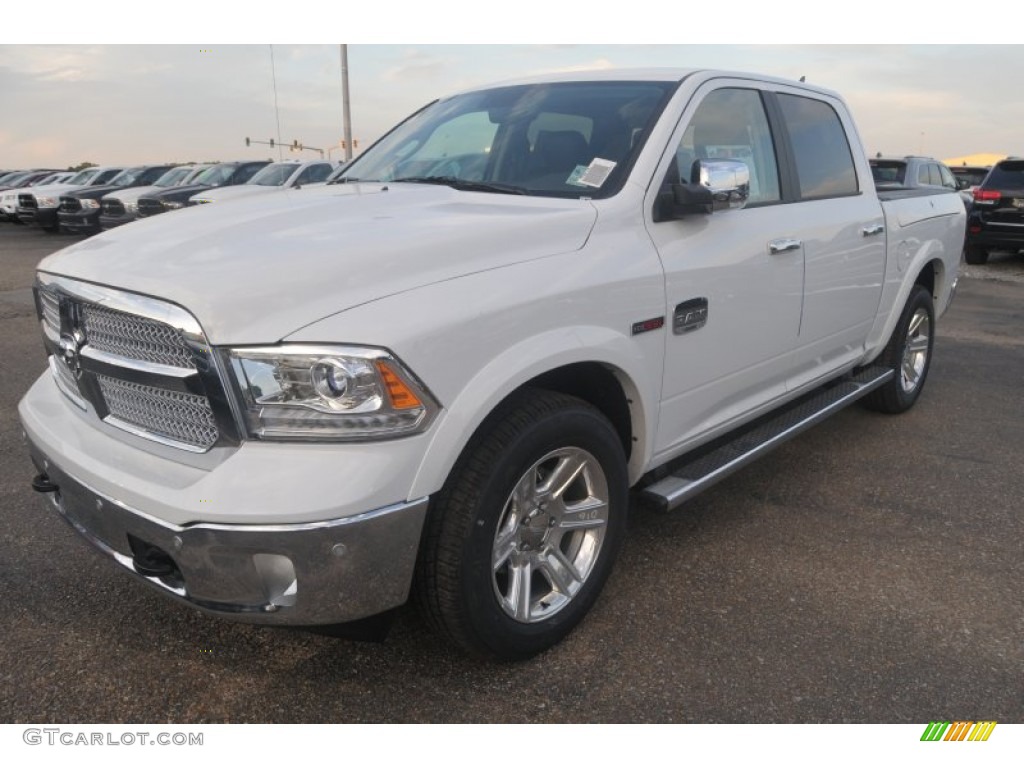2015 1500 Laramie Long Horn Crew Cab - Bright White / Canyon Brown/Light Frost photo #1