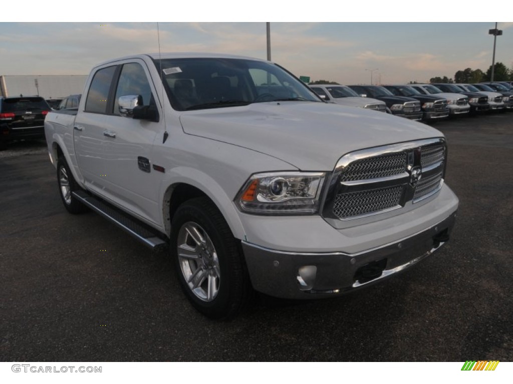 2015 1500 Laramie Long Horn Crew Cab - Bright White / Canyon Brown/Light Frost photo #5