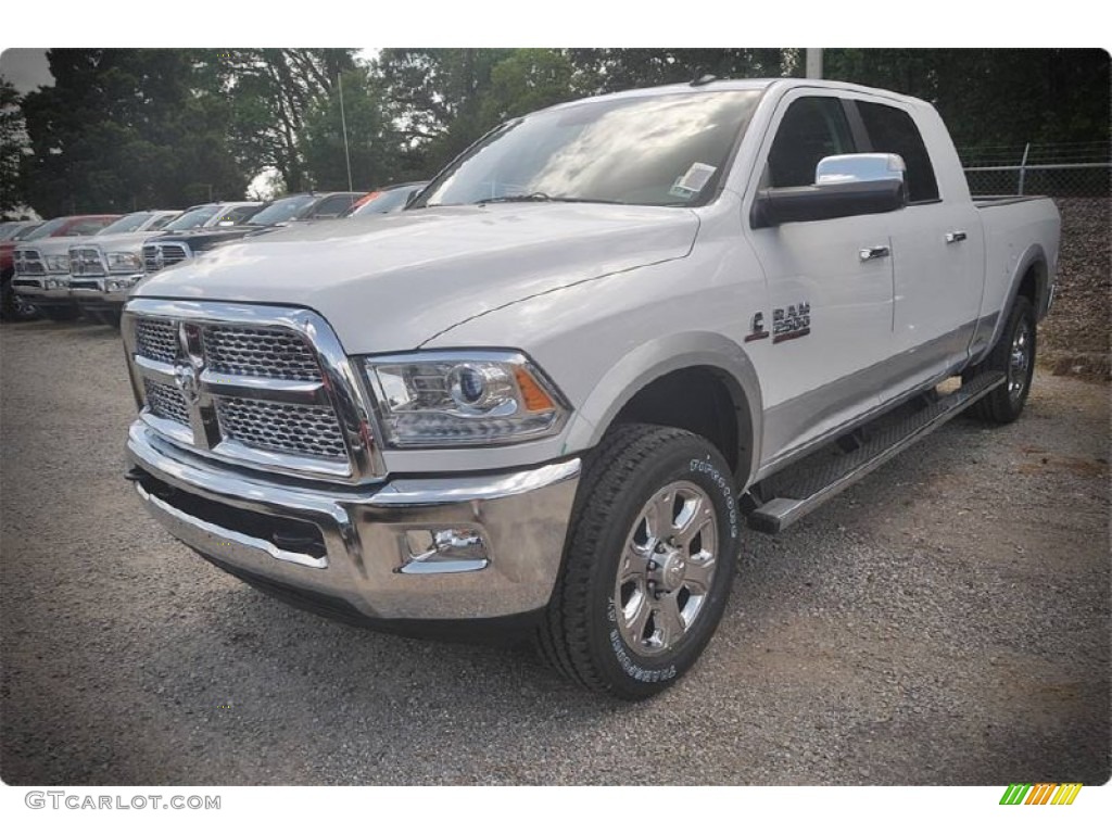Bright White 2015 Ram 2500 Laramie Mega Cab 4x4 Exterior Photo #102917650