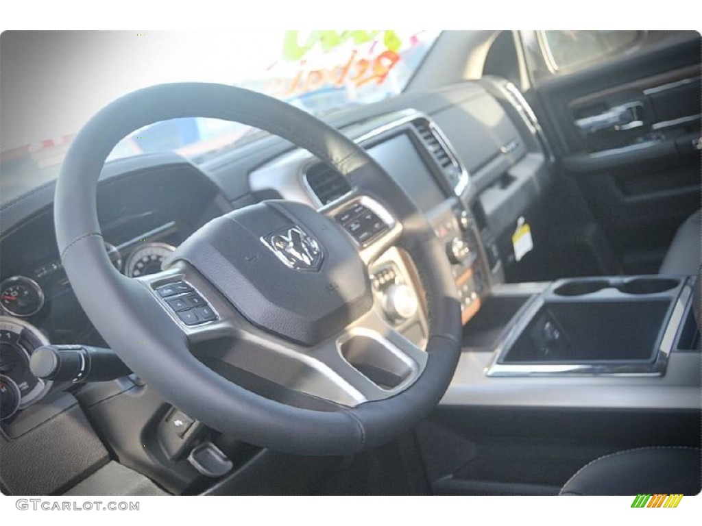 2015 1500 Laramie Crew Cab - Black / Black photo #6