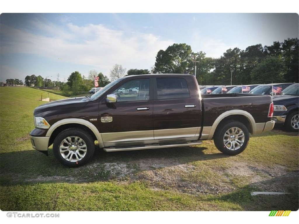Western Brown 2015 Ram 1500 Laramie Long Horn Crew Cab Exterior Photo #102920518